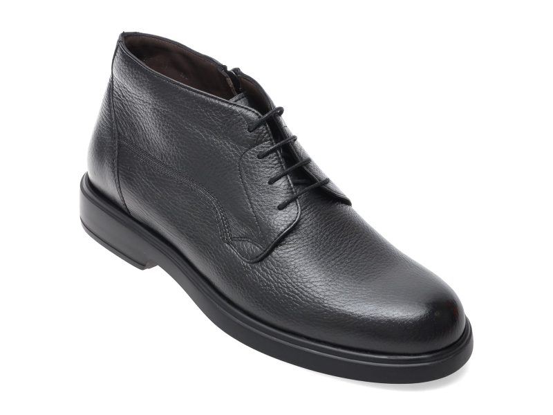 Ghete elegante LE COLONEL negre, 71707, din piele naturala