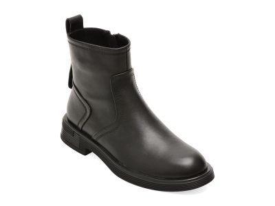 Ghete EPICA negre, 106930B, din piele naturala