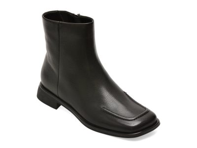 Ghete EPICA negre, ZH096, din piele naturala