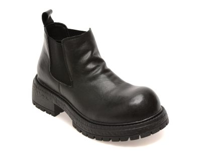 Ghete GRYXX negre, 2257, din piele naturala