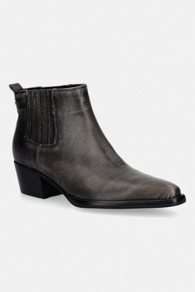Guess  cizme cu toc jos pentru femei, din piele WYNIE