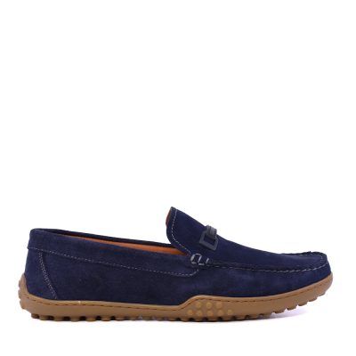 Mocasini bărbați TheZeus bleumarin din piele întoarsă 2101BM17577VBL