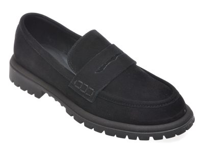 Mocasini EPICA negri, 39881, din piele intoarsa