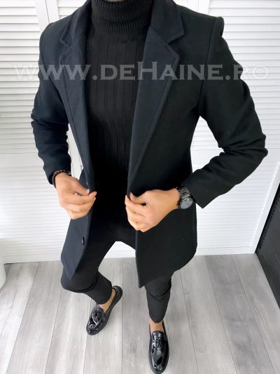 Palton barbati negru B6791 9