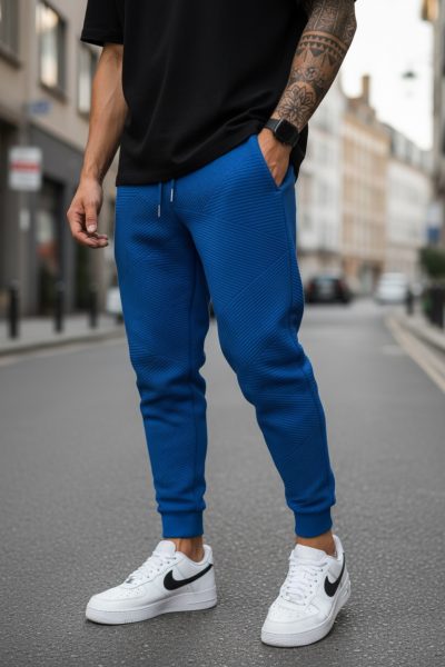 Pantaloni de trening cargo  bleumarin  conici K041 N4-4