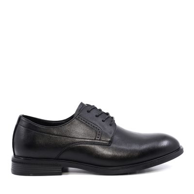 Pantofi derby bărbați Benvenuti negri din piele  3851BP080N