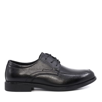 Pantofi derby bărbați Benvenuti negri din piele  3851BP083N
