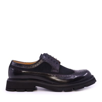 Pantofi derby bărbați  Enzo Bertini Premium Collection negri din piele 1642BP250198N