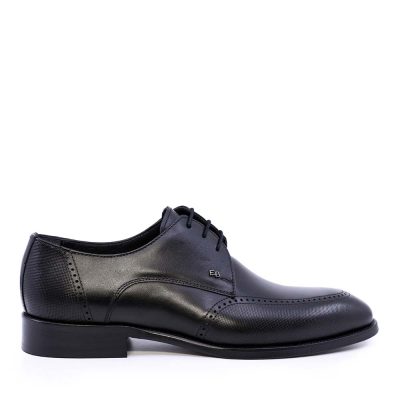 Pantofi derby bărbați Enzo Bertini Premium Collection negri din piele naturală 3389BP1424N