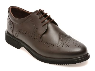 Pantofi eleganti BITE THE BULLET maro, RZ405, din piele naturala