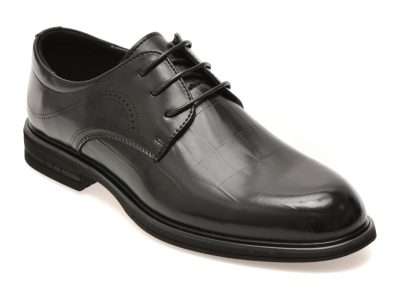 Pantofi eleganti BITE THE BULLET negri, 89622, din piele naturala