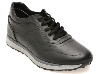 Pantofi sport BITE THE BULLET negri, RZ2025, din piele naturala