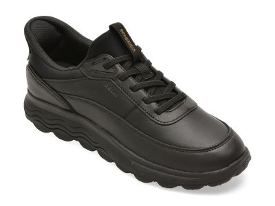 Pantofi sport GEOX negri, D567MB, din piele naturala