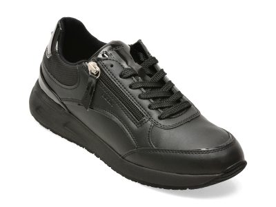 Pantofi sport GEOX negri, D65NQB, din piele ecologica