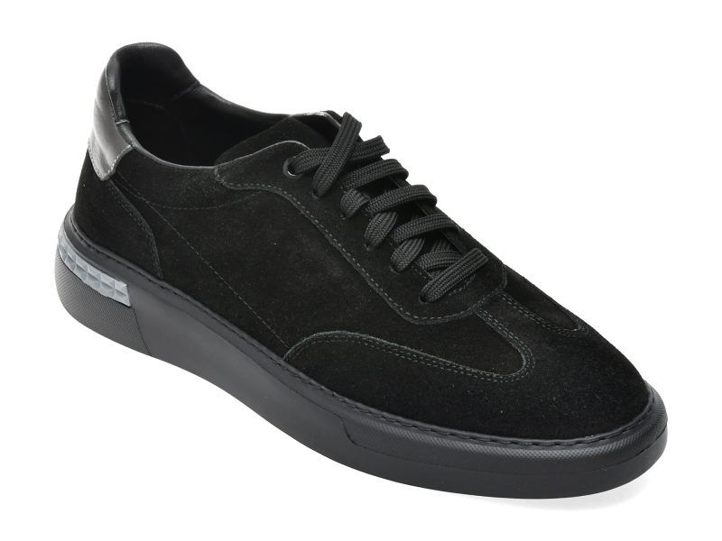 Pantofi sport GRYXX negri, BF048, din piele intoarsa