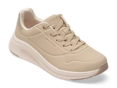 Pantofi sport SKECHERS bej, UNO LITE 2, din piele ecologica