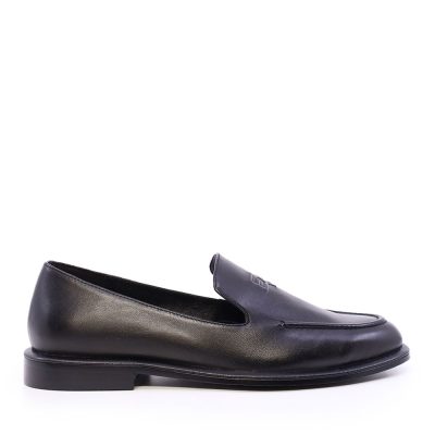Pantofi tip loafer femei Enzo Bertini negri din piele  2271DP2510N