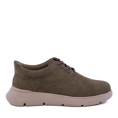 Pantofi ușori bărbați Luca di Gioia verde kaki din piele 1132BP23336KA