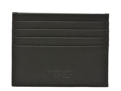 Portcard negru, 1086, din piele naturala