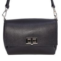 Poșetă crossbody Luca di Gioia neagră din piele 245posp23105n