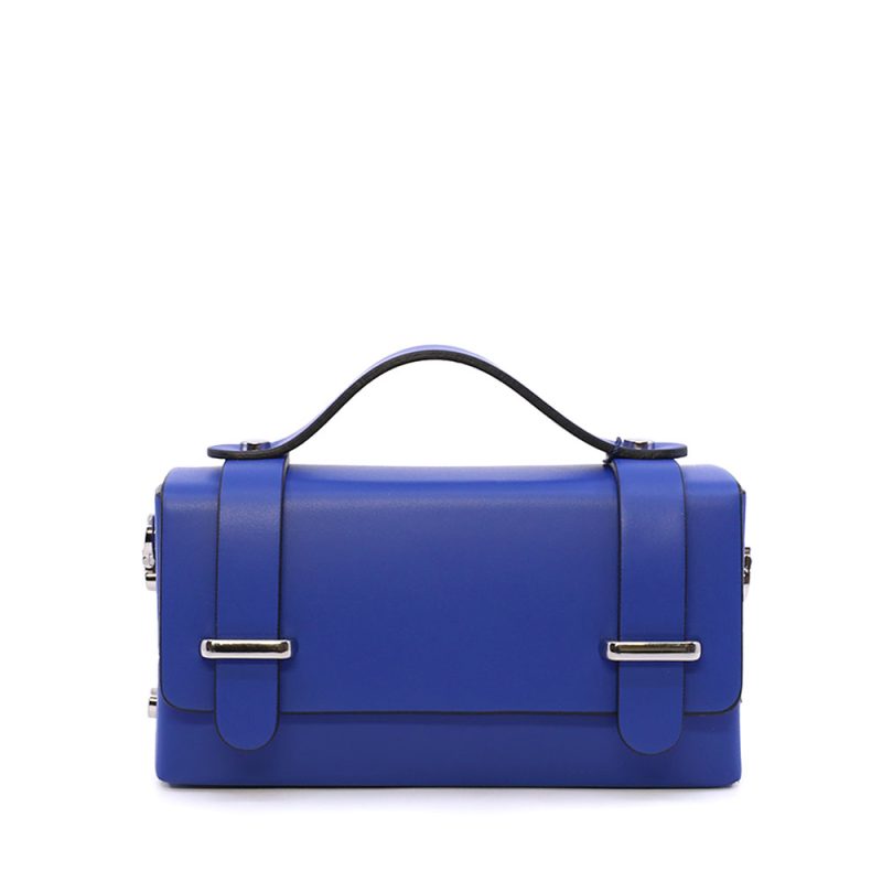 Poșetă mini crossbody femei Luca di Gioia bleumarin din piele 144posp3578bl