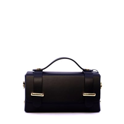 Poșetă mini crossbody femei Luca di Gioia neagră din piele 144POSP3578N