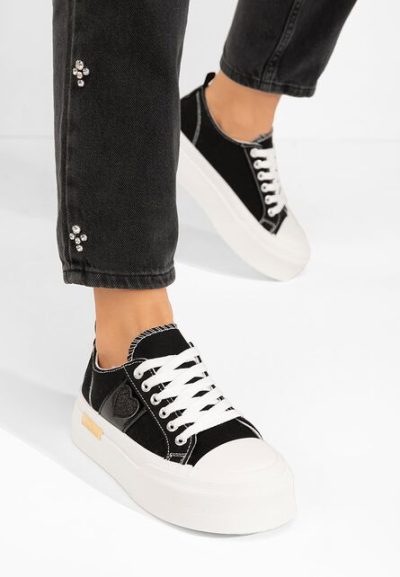 Sneakers cu platformă Anasty negri