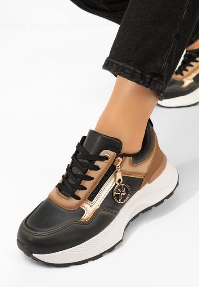 Sneakers cu platformă Viktoria negri