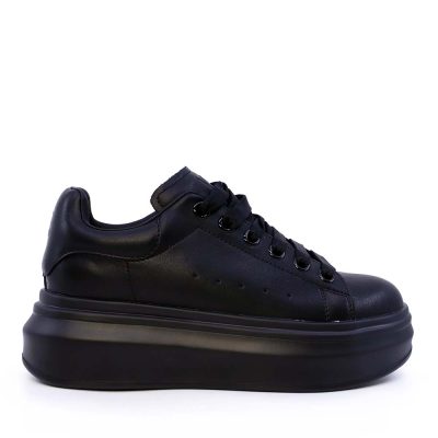 Sneakers femei Luca di Gioia negri din piele  3842DP216N
