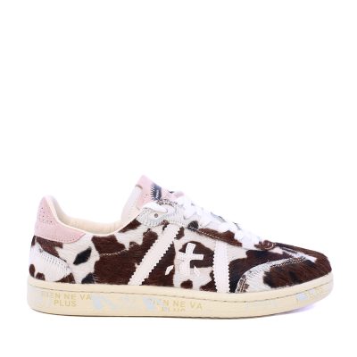 Sneakers femei Premiata Bonnie-D animal print din piele 1692DP8577CAV