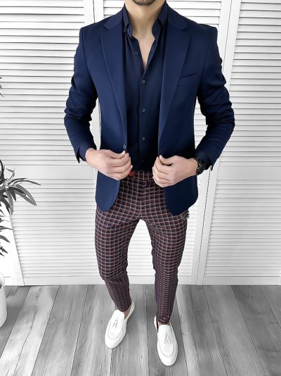 Tinuta barbati smart casual Pantaloni + Camasa + Sacou 10067