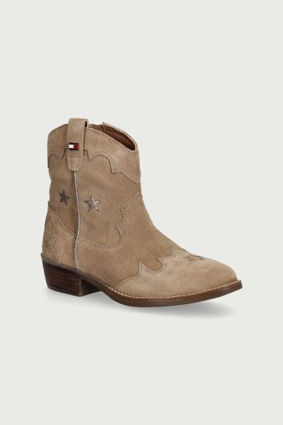 Tommy Hilfiger  botine pentru copii din piele întoarsă
