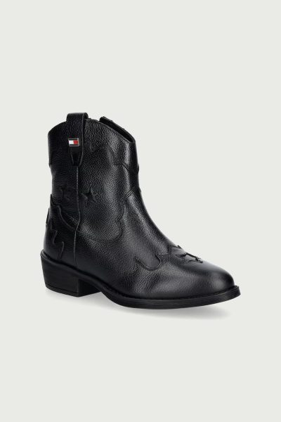 Tommy Hilfiger  cizme cowboy pentru copii din piele