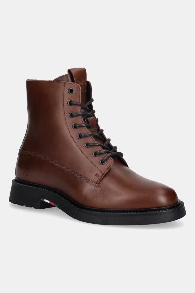 Tommy Hilfiger  cizme înalte din piele HILFIGER COMFORT LWT LTH BOOT