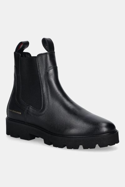 Tommy Hilfiger  ghete chelsea de piele TH LTHR LOW CHELSEA